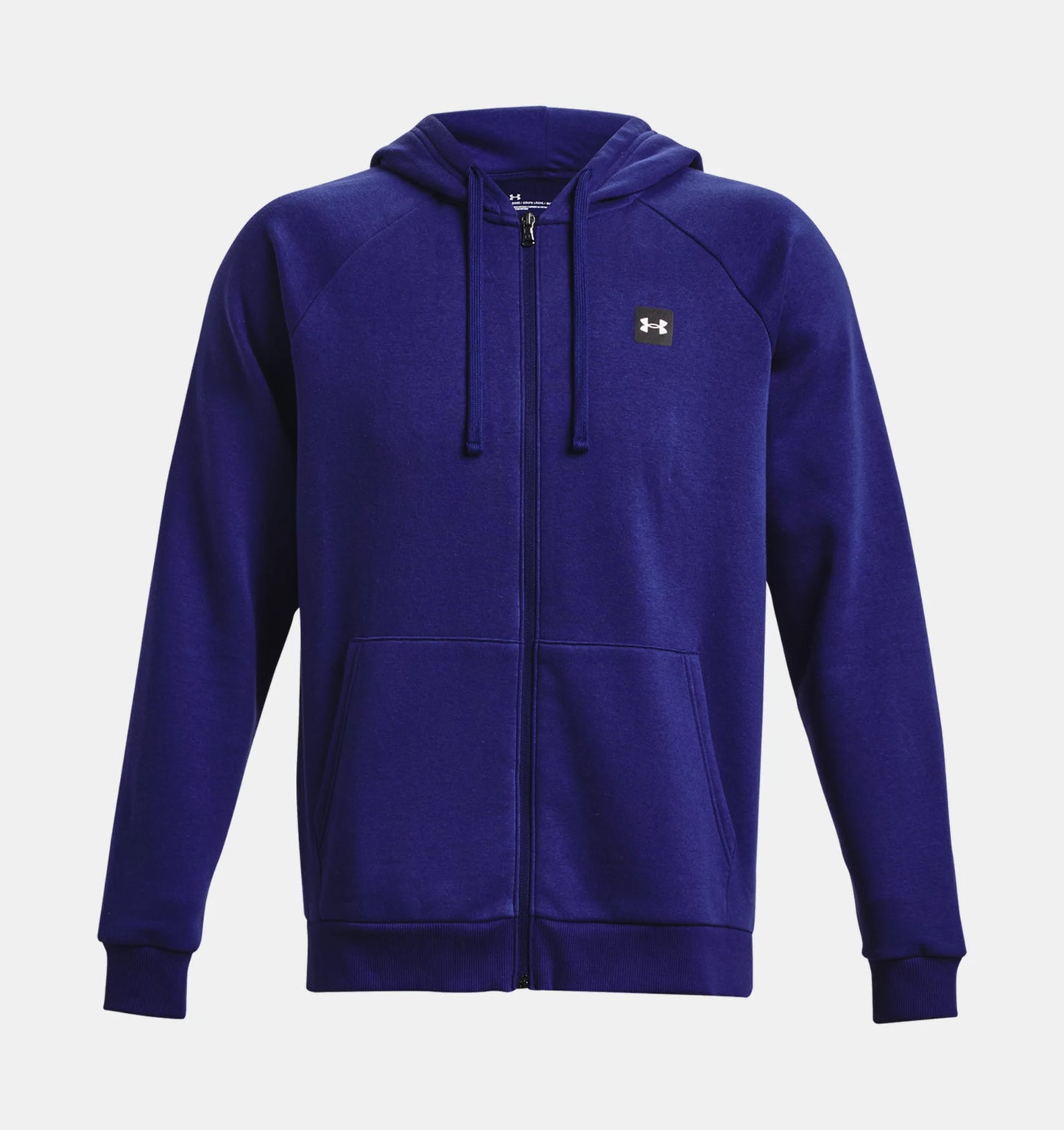 Men's | Under Armour | 1357111-468 | Rival Fleece Full Zip Hoodie | Sonar Blue / Onyx White