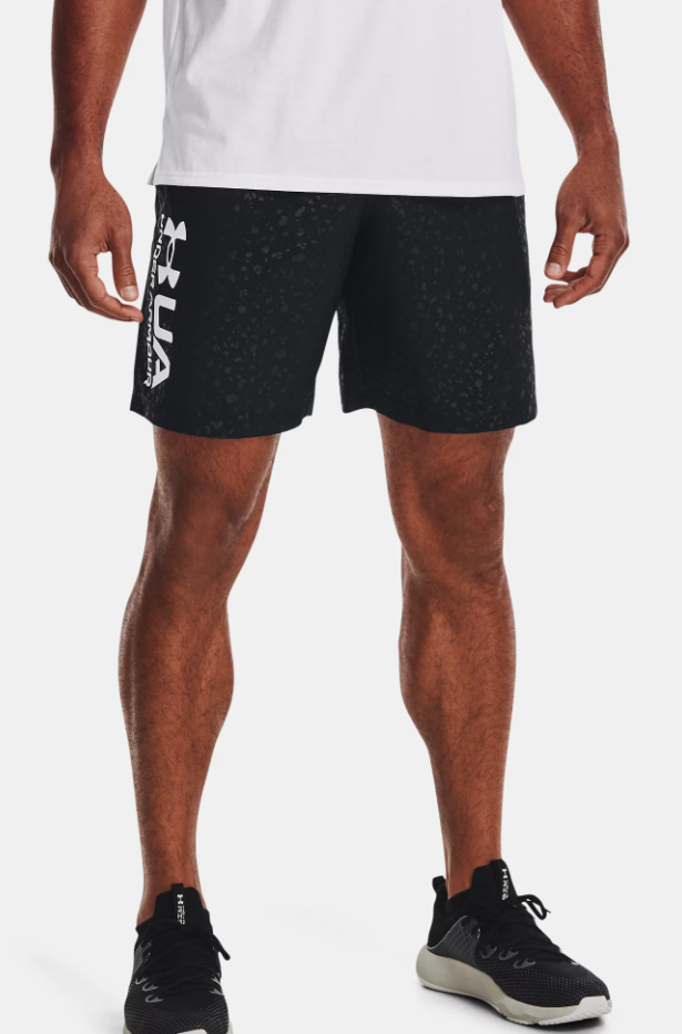 Men's | Under Armour | 1361432 | Woven Emboss Shorts | Black / White