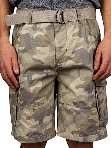 Men's | Silver Jeans | Collin | Classic Fit Cargo Short | Grey Camo