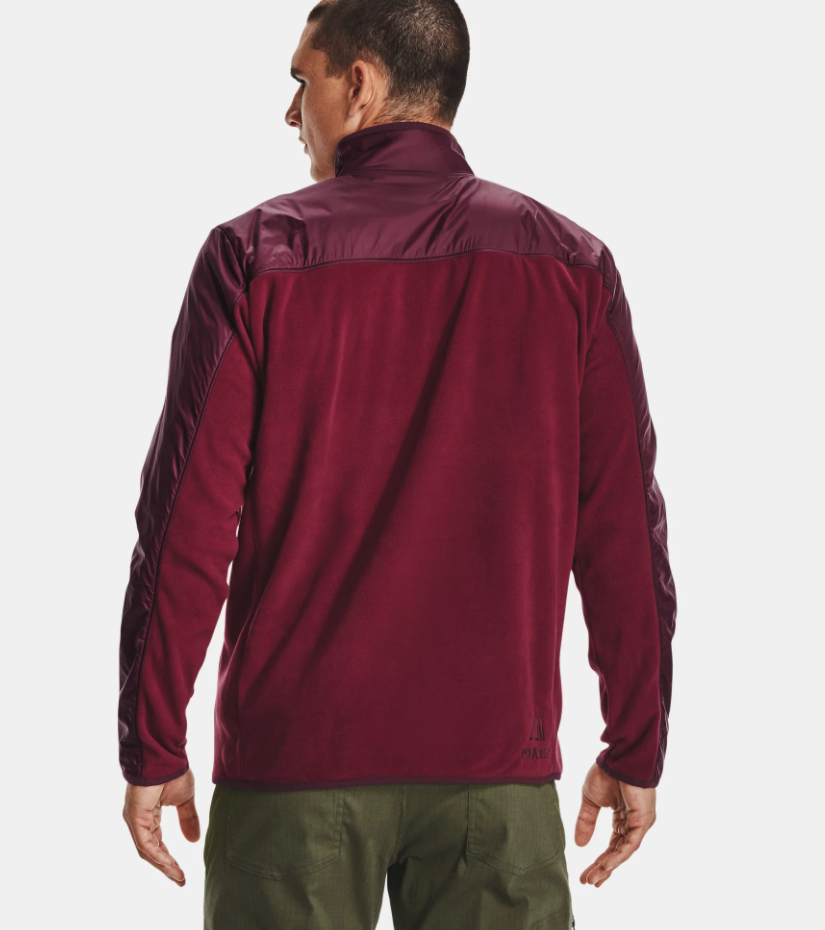 Men's | Under Armour | 1366916 | Polartec Forge ¼ Zip | League Red / Dark Maroon