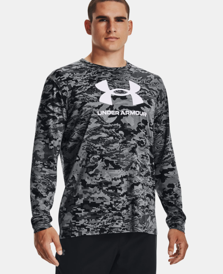 Men's | Under Armour | 1366466 | ABC Camo Long Sleeve | Black / White