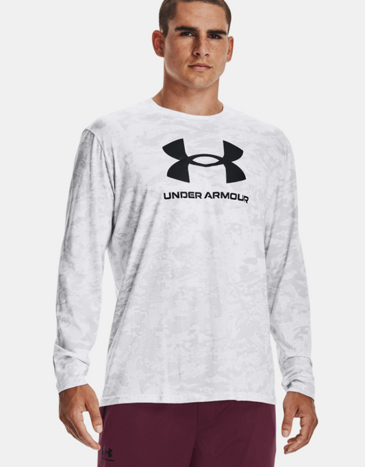 Men's | Under Armour | 1366466 | ABC Camo Long Sleeve | White / Black