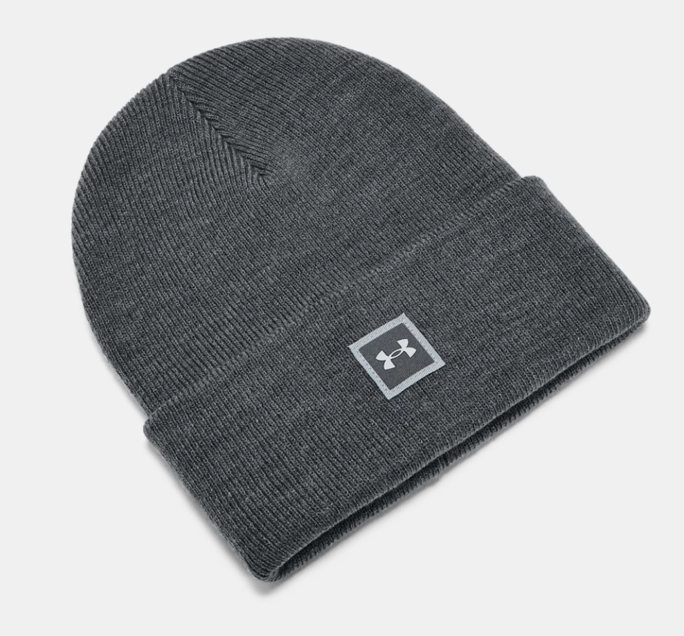 Men's | Under Armour | 1356707 | Truckstop Beanie | Pitch Gray Medium Heather / Pitch Gray