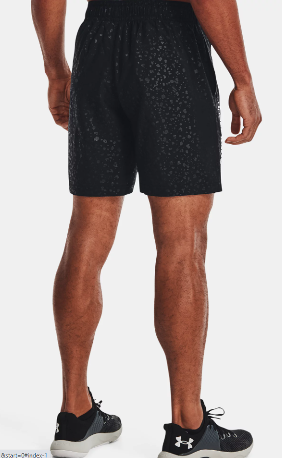 Men's | Under Armour | 1361432 | Woven Emboss Shorts | Black / White