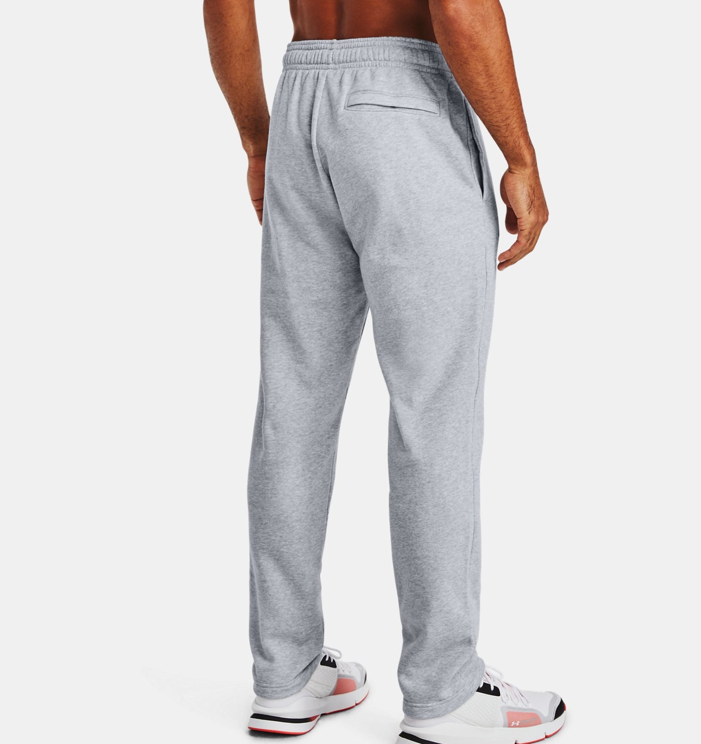 Men's | Under Armour | 1357129 | Rival Fleece Pant | Mod Gray Light Heather / Onyx White