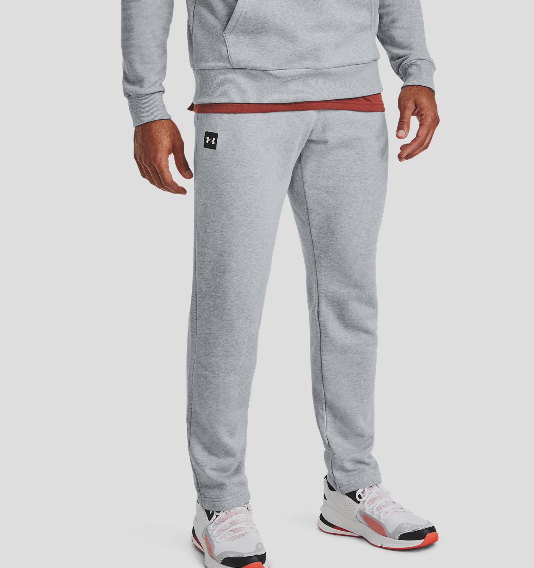 Under Armour Rival Fleece Pants Gray Light Heather 1357129-012 - Free  Shipping at LASC