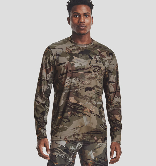 Men's | Under Armour | 1361308-994 | Iso-Chill Brush Line Long Sleeve  | UA Forest All Season Camo / Black