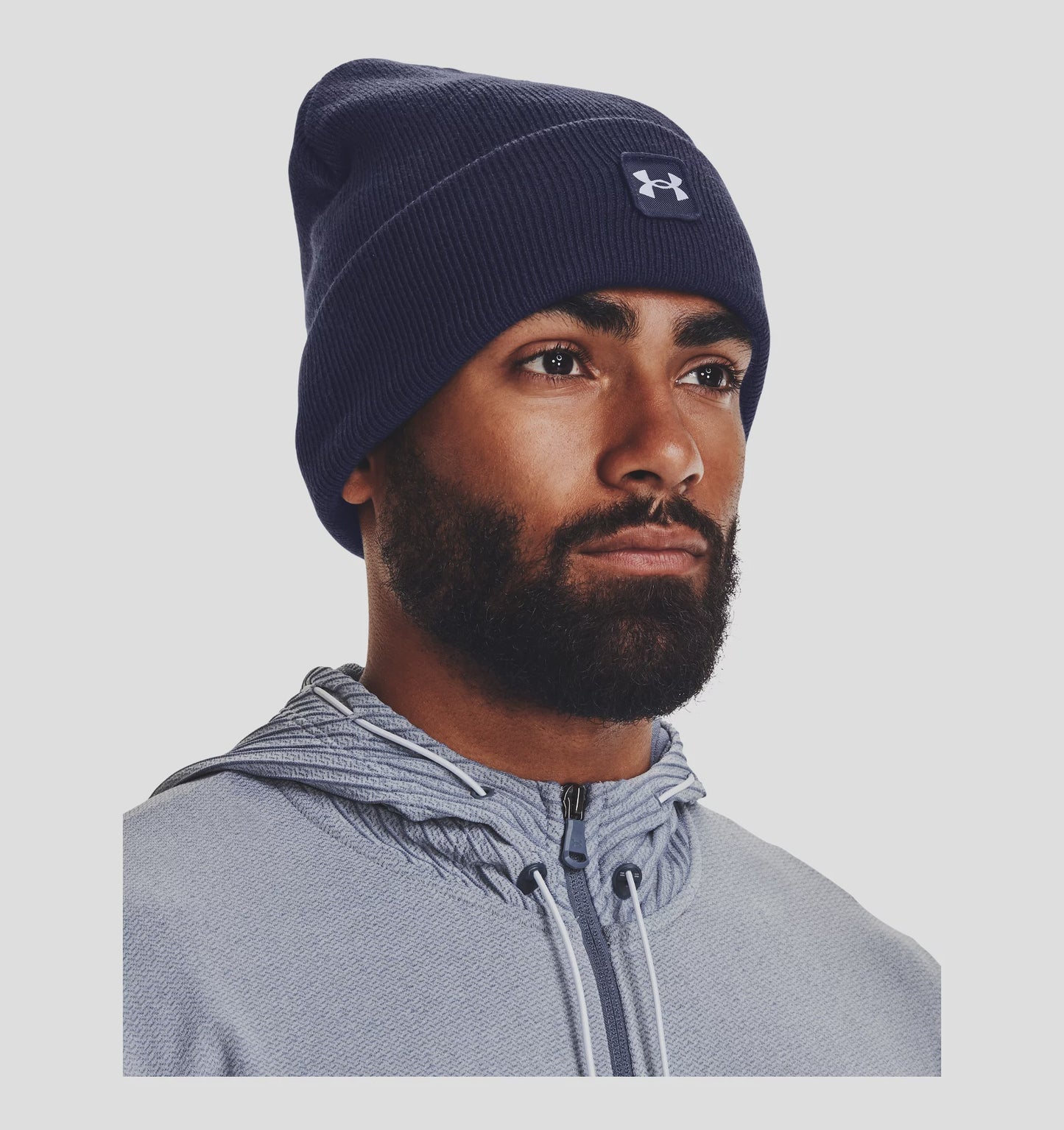 Men's | Under Armour | 1373155 | Halftime Cuff Beanie | Midnight Navy / White