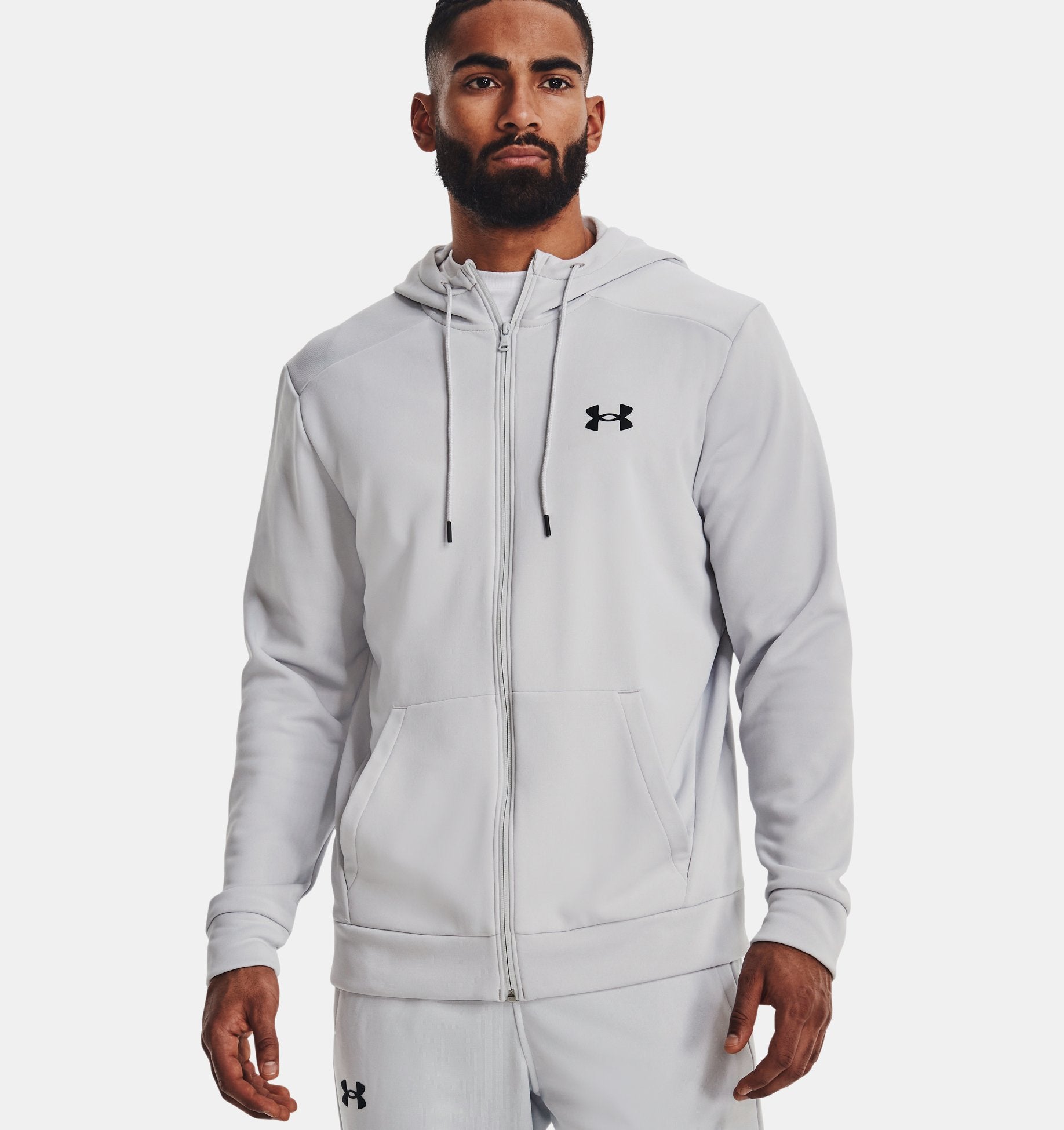  Under Armour Men's Armour Fleece Solid Hoodie , Pitch