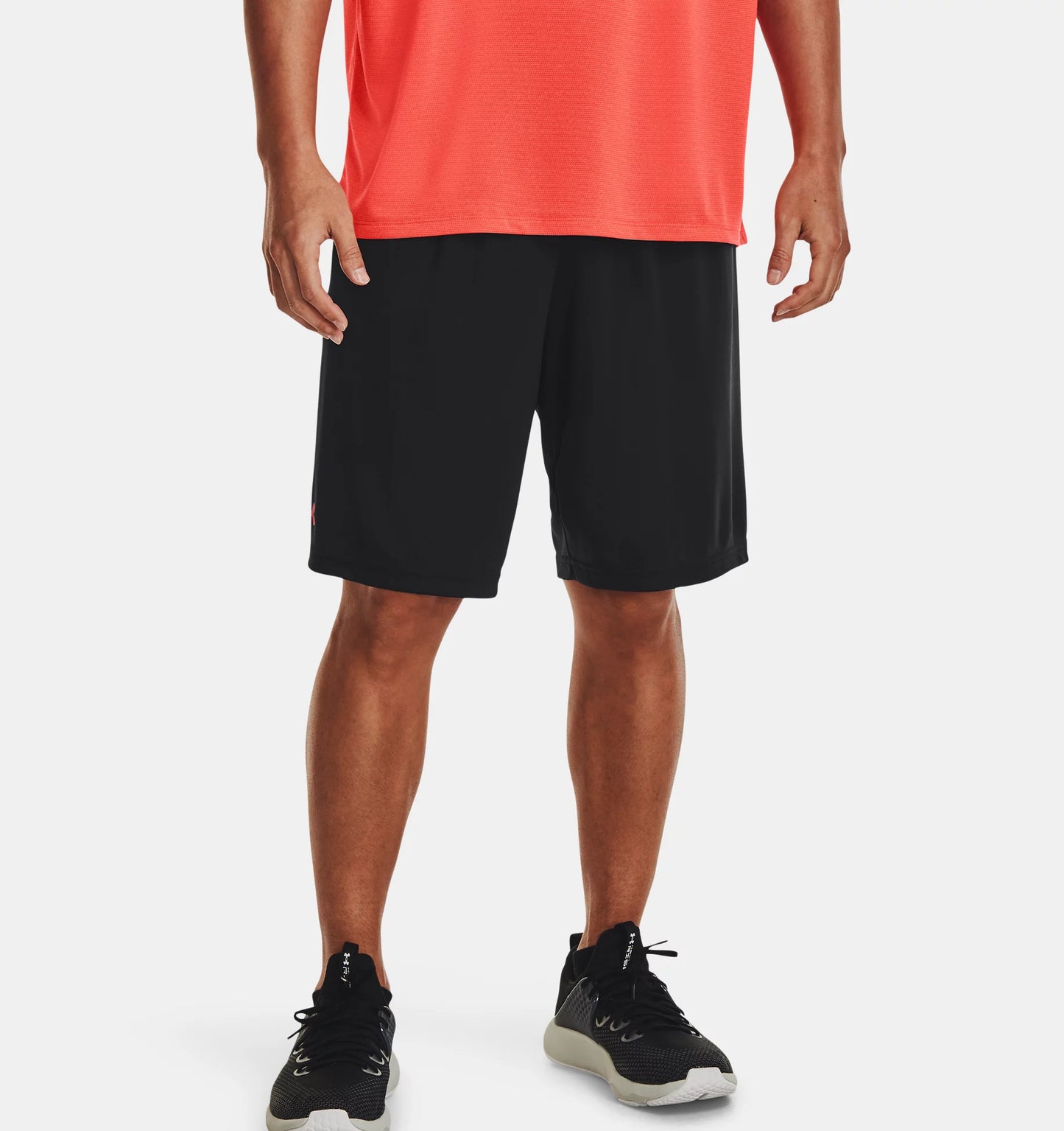 Men's | Under Armour | 1376943 | Tech Wordmark Graphic Shorts | Black / Chakra