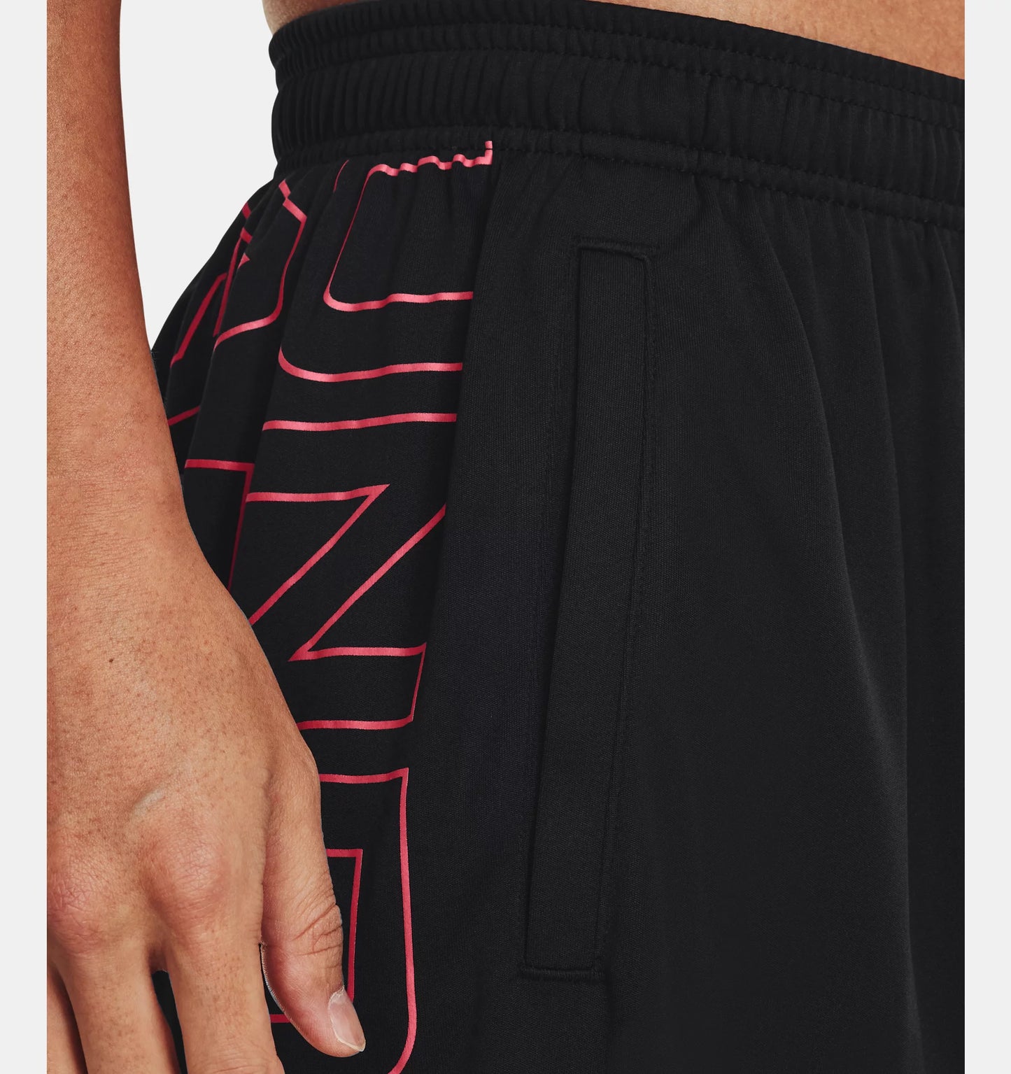 Men's | Under Armour | 1376943 | Tech Wordmark Graphic Shorts | Black / Chakra