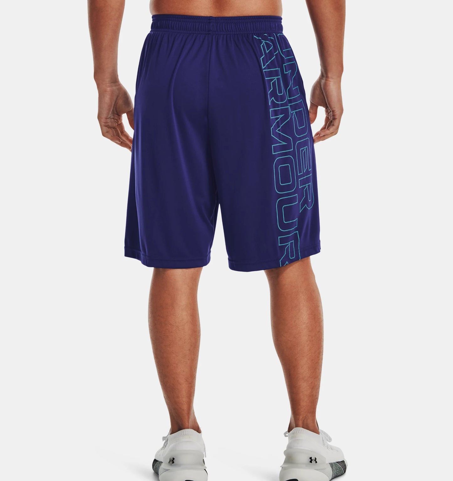 Men's | Under Armour | 1376943 | Tech Wordmark Graphic Shorts | Sonar Blue / Glacier Blue