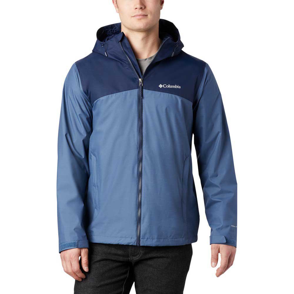 Men's | Columbia | RM0081-478 | Ridge Gates Uninsulated Rain Jacket | Dark Mountain Slub, Collegiate Navy