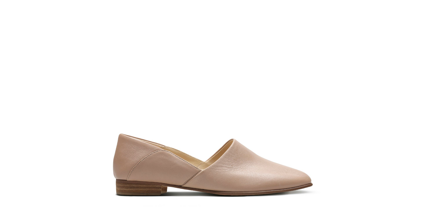 Women's | Clarks | 26132486 | Pure Tone Nude Leather