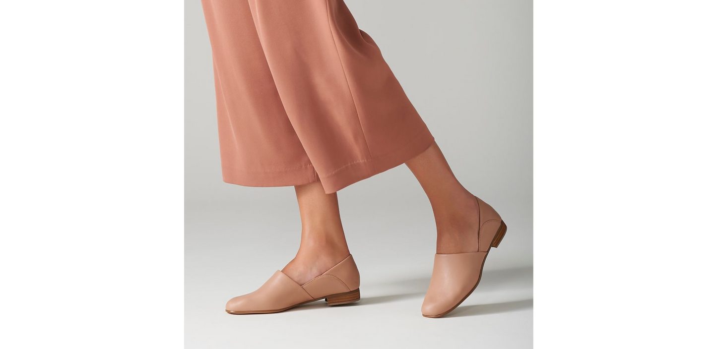 Women's | Clarks | 26132486 | Pure Tone Nude Leather