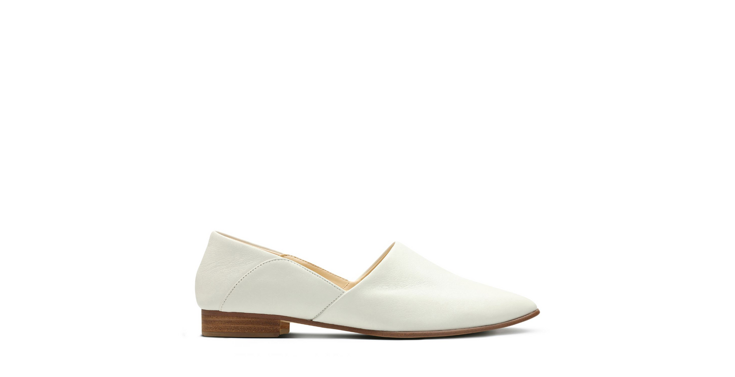 Women's | Clarks | 26132487 | Pure Tone White Leather