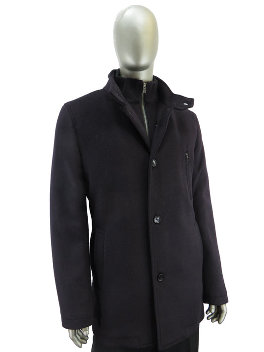 Men's | Lief Horsens | London-4 | Wool Coat | Burgundy