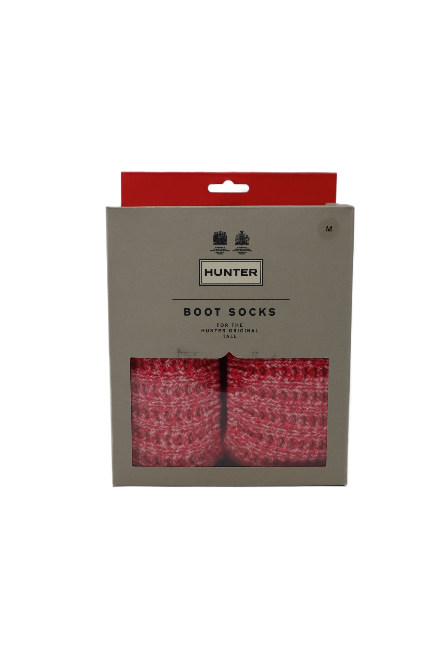 Women's | Hunter | UAS3127AAC | Original Waffle Cuff Tall Boot Socks | Pink/Hunter White